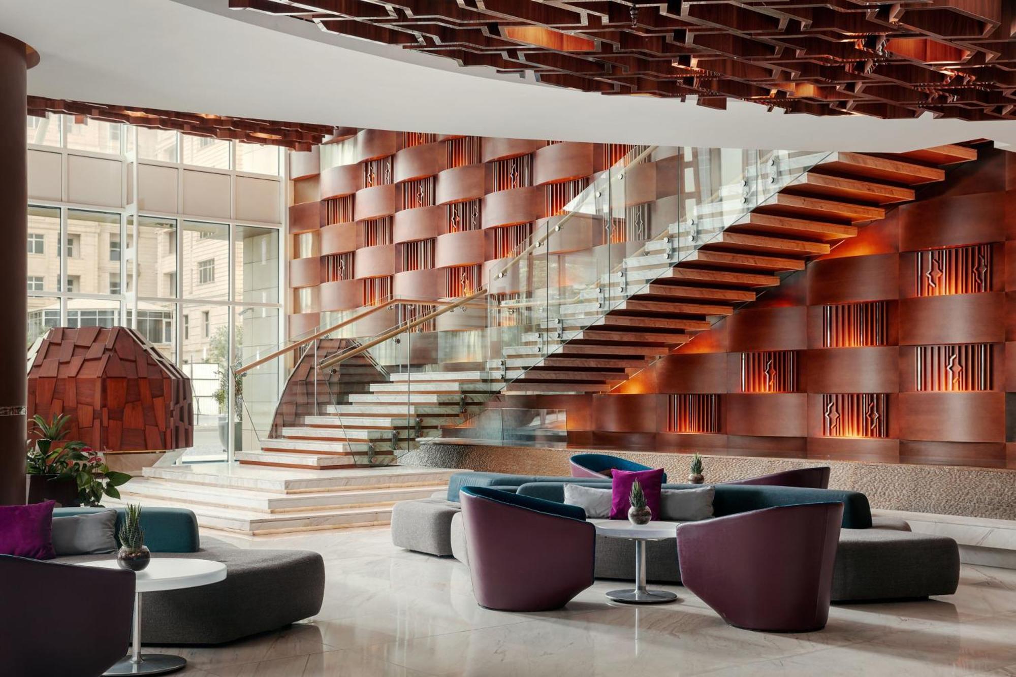 Jw 메리어트 압셰론 바쿠 호텔 외부 사진 The lobby of the hotel